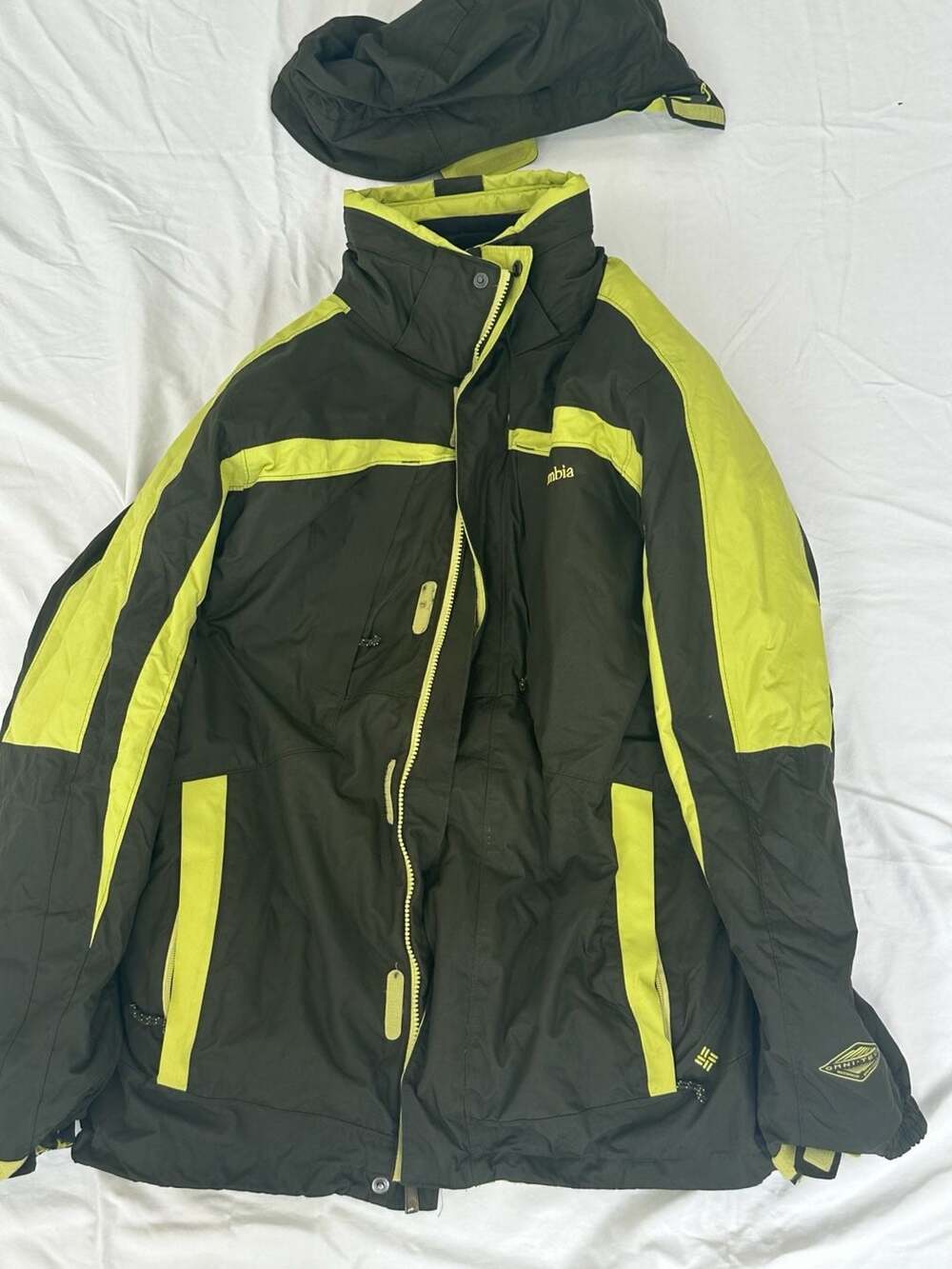 Columbia Whirlibird Interchange Jacket Black Neon Green